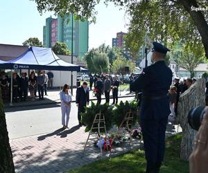 Racibórz: Odsłonięto obelisk poświęcony tragicznie zmarłemu asp. Michałowi Kędzierskiemu