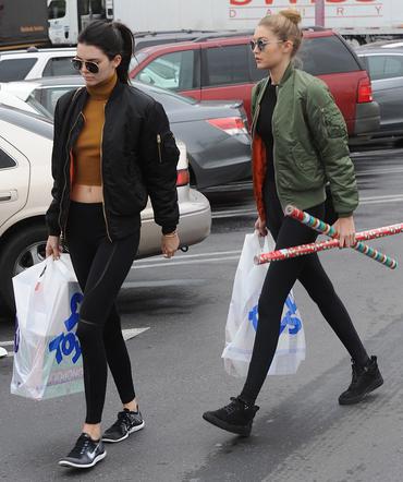 Kendall Jenner w kurtce Kanyego Westa