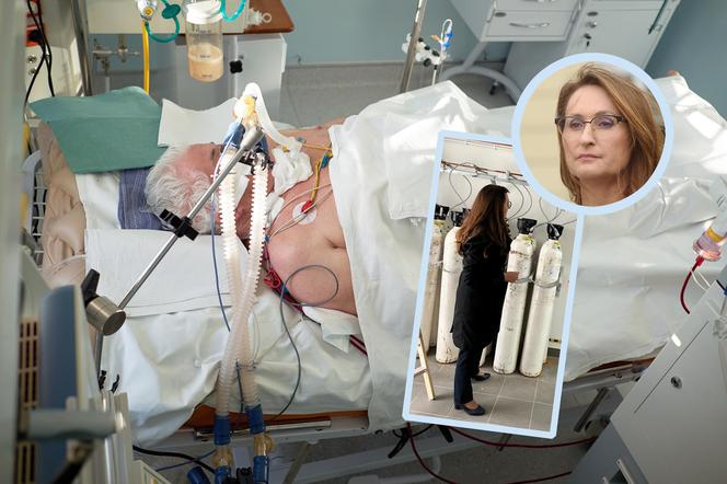 Renata Kaznowska i tlen dla szpitala