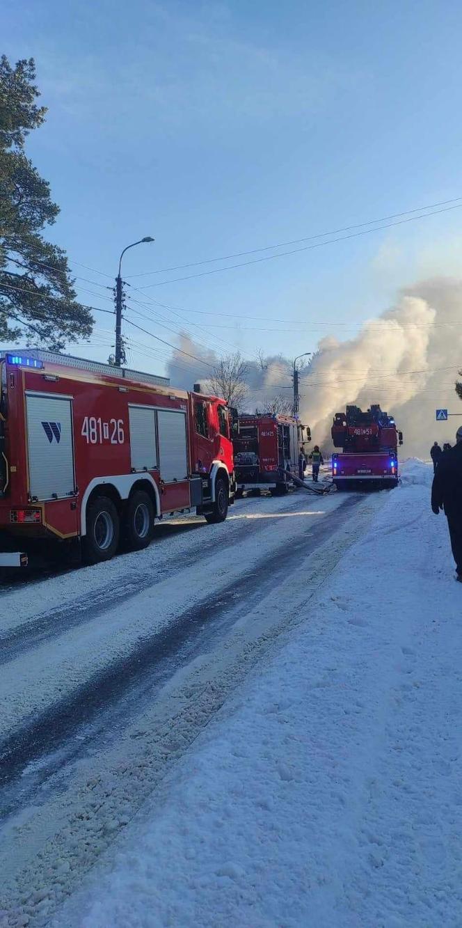 Pożar przy ulicy Berezów w Suchedniowie