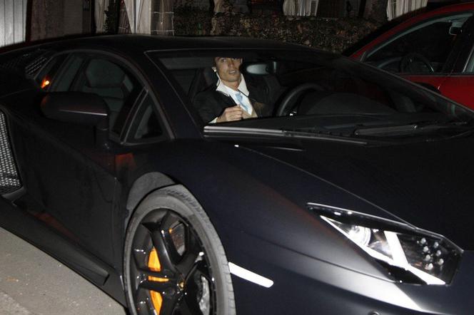 Cristiano Ronaldo w Lamborghini Aventador