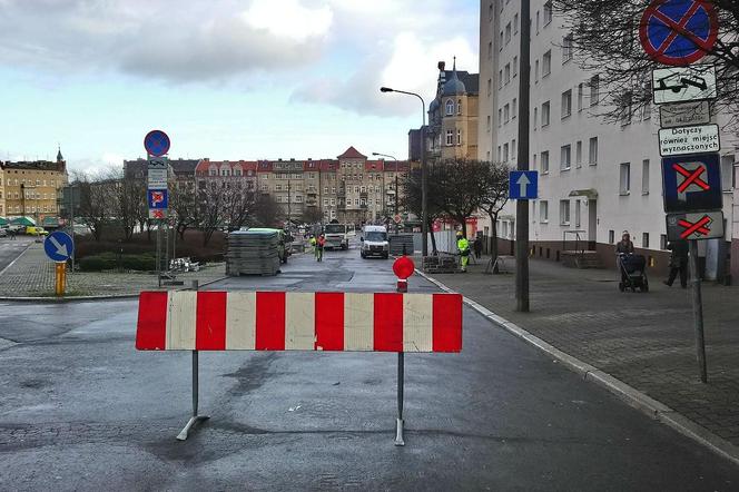 Skwer Kazimierza Nowaka - po usunięciu samochodów