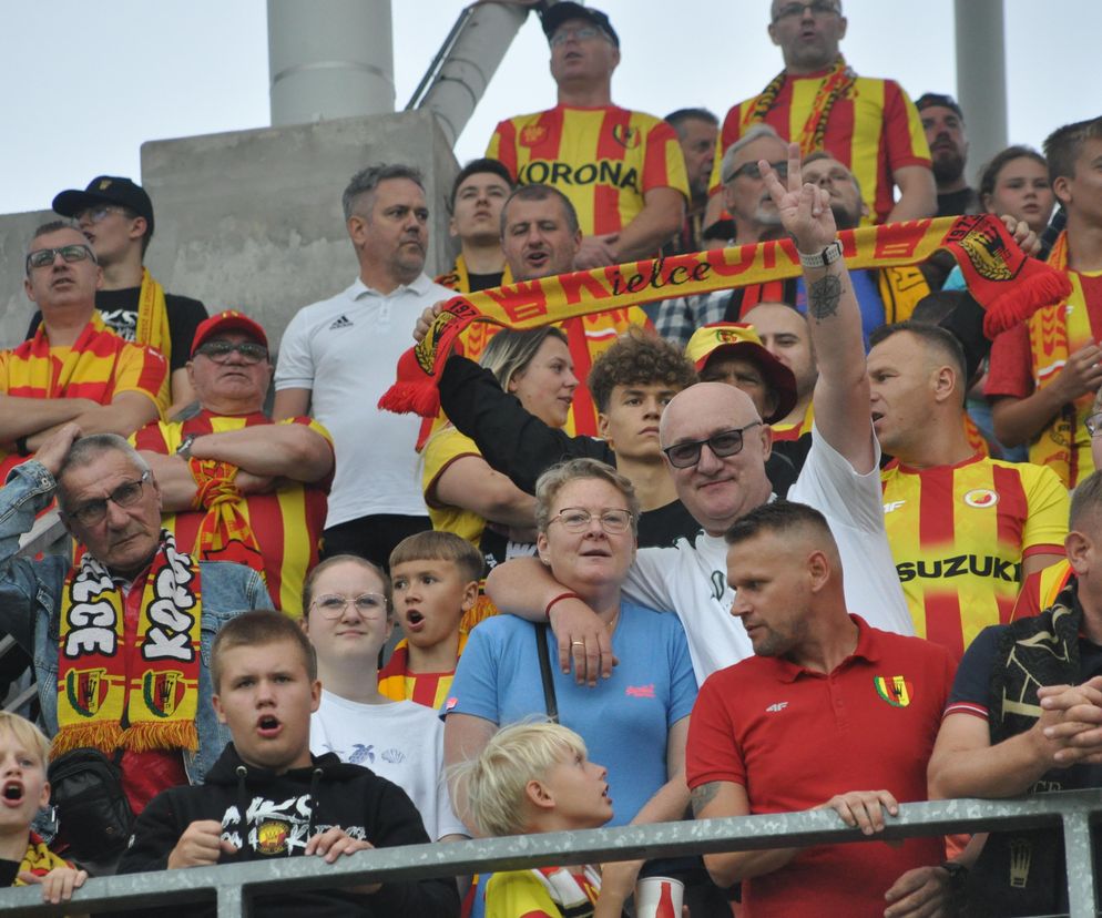 Kibice na meczu Korona Kielce - Radomiak Radom. 8 sierpnia 2025