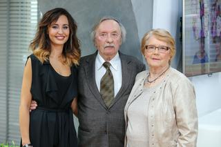 Wojciech Pokora z żoną Hanną oraz wnuczką Agatą Nizińską