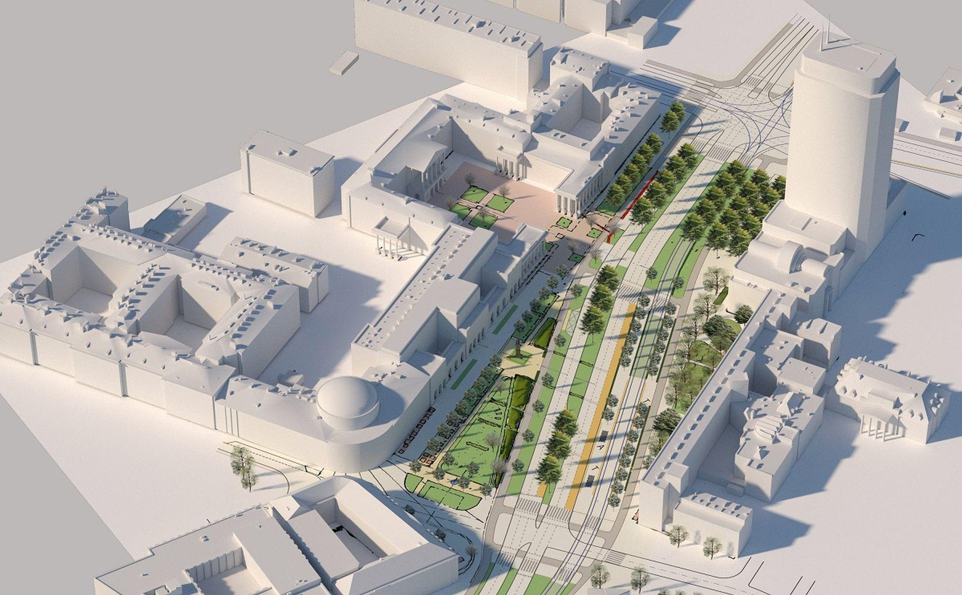 Zmiany na placu Bankowym w Warszawie