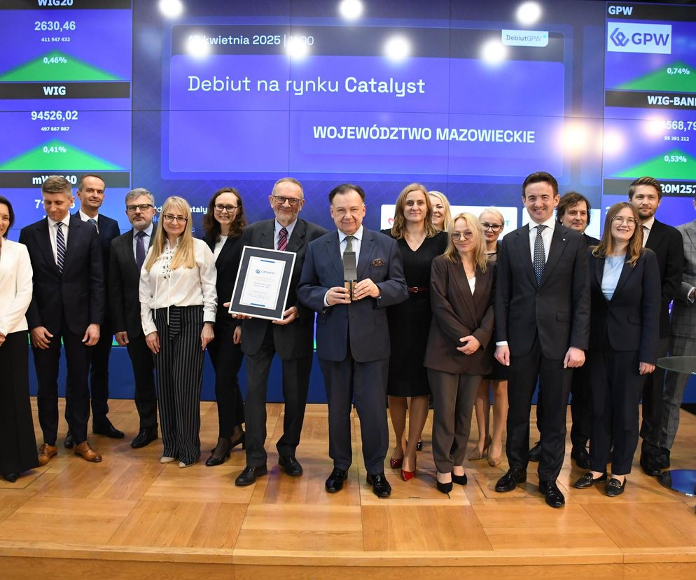 Mazowsze debiutuje na warszawskiej giełdzie. Stołeczny region emituje obligacje 
