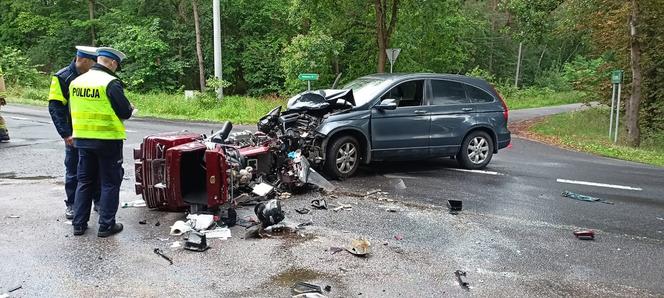 Tragiczny finał wypadku motocyklisty. Nie żyje 52-latek