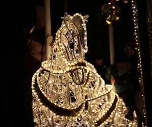Świąteczna karuzela dołączyła do iluminacji bożonarodzeniowej w Lublinie
