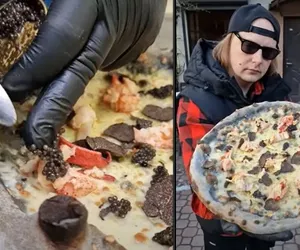 Najdroższa pizza jest do kupienia na Pomorzu. Znany youtuber zapłacił za nią prawie 800 zł! 