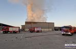 Bochnia. Magazyn i składowisko opon stanęły w ogniu