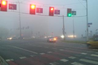 Gęsta mgła nad Wrocławiem. Widzialność ograniczona do nawet 100 metrów! Odwołane loty, utrudnienia na drogach