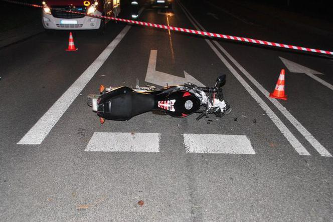Wypadek motocyklisty w Katowicach: Uderzył w słup. Zginął na miejscu