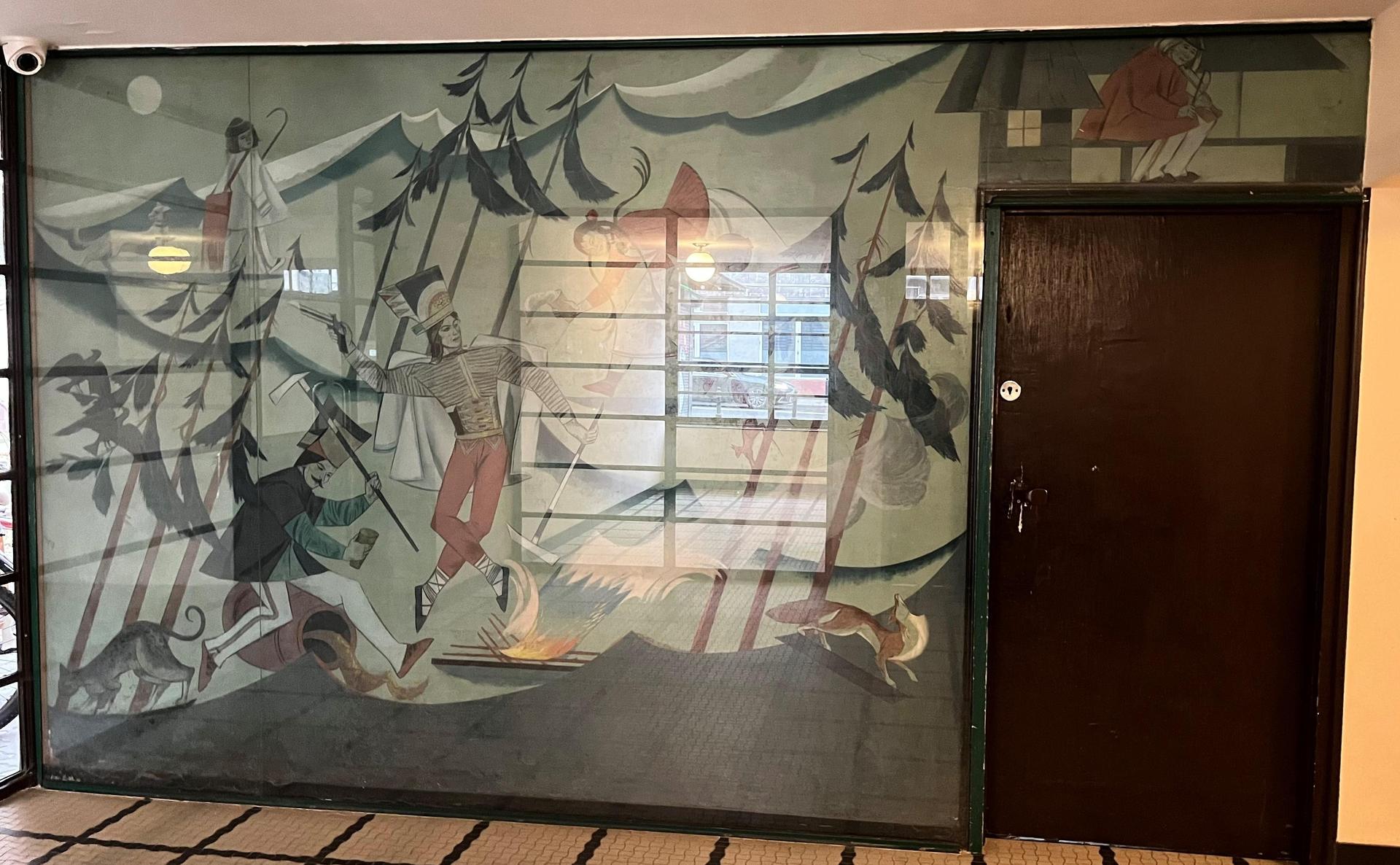 Malowidło Zofii Stryjeńskiej w Domu Wedla w Warszawie - zdjęcia