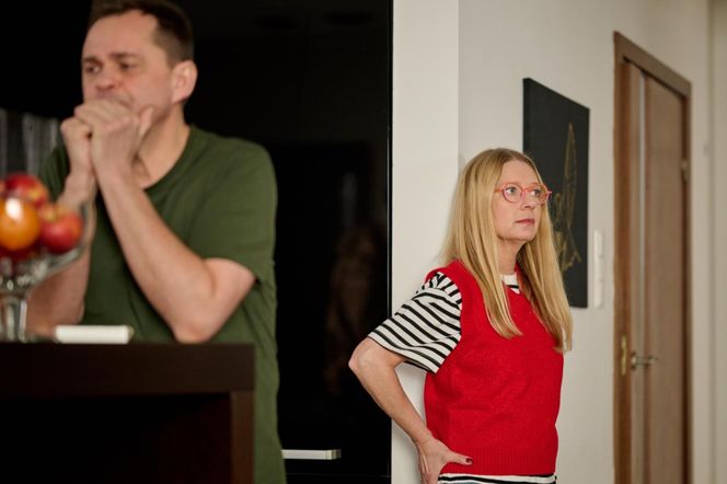 Na Wspólnej, odc 4025. Renata (Marta Jankowska), Sławek (Mariusz Słupiński)