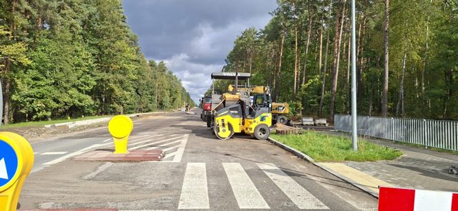 Remont drogi Tychów Stary - Starachowice (październik 2025)