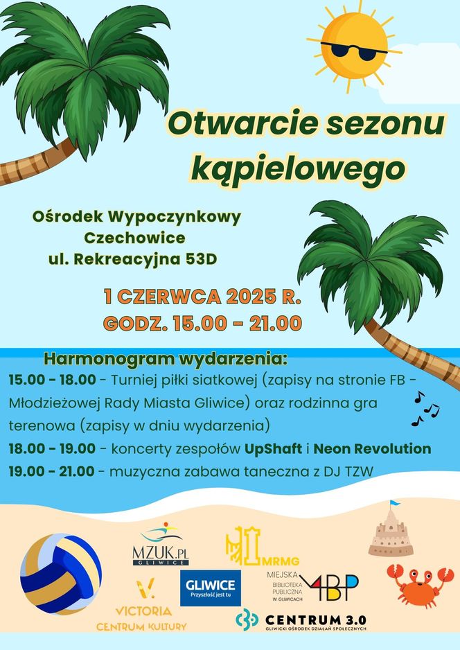 Już wkrótce Gliwice powitają lato. Wielkie otwarcie sezonu kąpielowego w ośrodku Czechowice