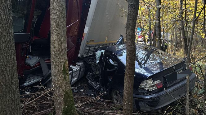 Tragiczny wypadek w pobliżu przejścia granicznego. Kierowca z Ukrainy zginął na miejscu