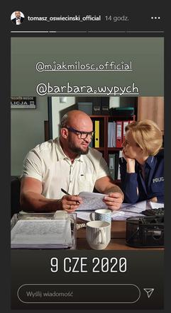 M jak miłość po wakacjach 2020. Sonia (Barbara Wypych), Andrzejek (Tomasz Oświeciński)