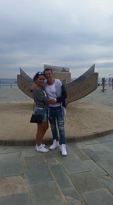 RADEK  LISZEWSKI Z ŻONĄ W BARCELONIE