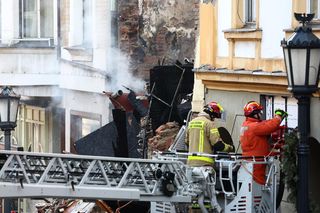 Zawalona kamienica w Cieszynie