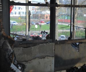 Pożar hotelu socjalnego w Kamieniu Pomorskim