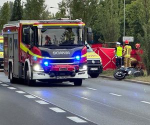 Tragedia w Warszawie. Motocykl wbił się w drzewo, nie żyje kobieta