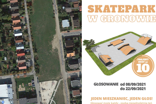 Kiedy wybudują skatepark na Gronowie? Obiekt miał powstać w ramach Budżetu Obywatelskiego na terenie przy ulicy  Kordeckiego