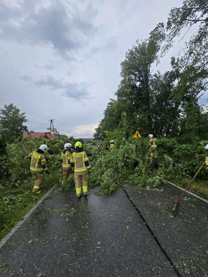 Skutki nawałnic w powiatach brzeskim i tarnowskim z 7 lipca 2025 roku
