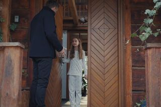 M jak miłość odc. 1869. Hania (Wiktoria Basik), Bartek (Arkadiusz Smoleński)