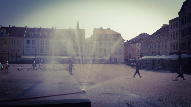 Stary Rynek w Bydgoszczy. Można się ochłodzić... [ZDJĘCIE DNIA]