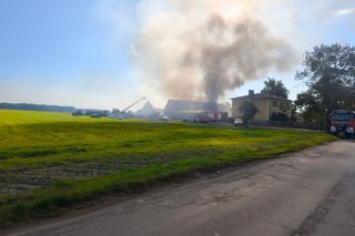 Ogromne straty po pożarze w zakładzie w Czeluścinie
