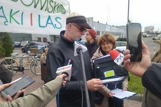 Konferencja prasowa obrońców Wrzosowiska