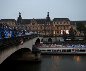 Reprezentacja Polski podczas ceremonii otwarcia IO Paryż 2024 