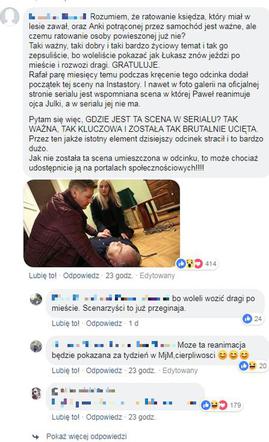 M jak miłość odc. 1432 wycięta scena jak Paweł reanimuje ojca Julki 