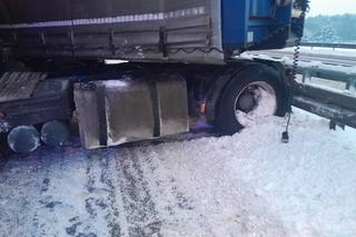 Wypadek na trasie S1. TIR zablokował przejazd