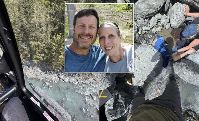 Przygniótł go 300-kilogramowy głaz i żyje! Zobacz zdjęcia z akcji ratunkowej