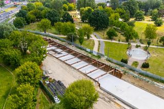 Budowa tramwaju do Dworca Zachodniego od strony Ochoty