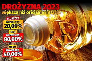 Drożyzna 2023 większa niż oficjalna inflacja 