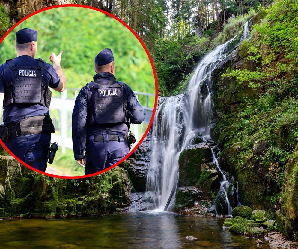 Szklarska Poręba. Ciało 38-latki w pobliżu Wodospadu Kamieńczyka. Jest śledztwo policji