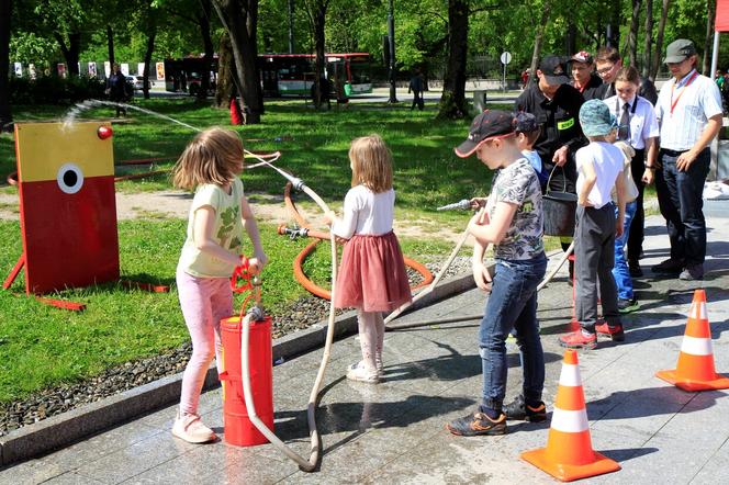 Piknik strażacki na Placu Teatralnym w Lublinie