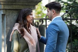 Barwy szczęścia odc. 3071. Regina (Kamila Kamińska), Justin (Jasper Sołtysiewicz)