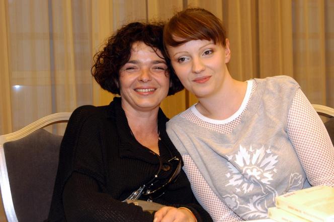 Dorota Szelągowska z mamą - rok 2004 