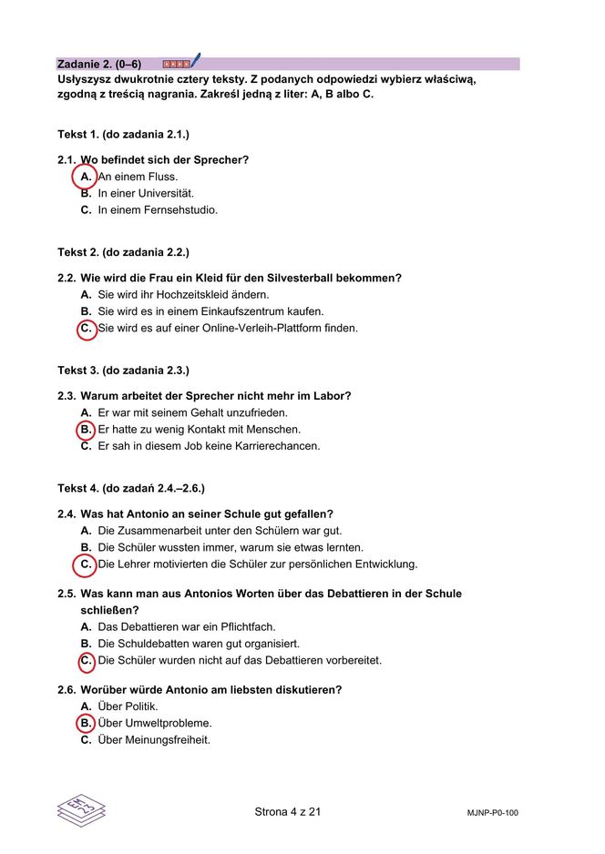 Matura 2025 niemiecki: ODPOWIEDZI do wszystkich zadań, gotowe rozwiązania matury z niemieckiego - Formuła 2023 [7.05.2025]