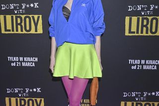 Piotr Zelt w dresie, kolorowa Maja Hirsch i Sadowska w lateksie. Tłum celebrytów na premierze