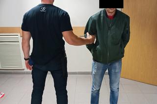 Zatrzymany w rękach policji