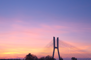 Most Rędziński o zachodzie słońca [ZDJĘCIE]