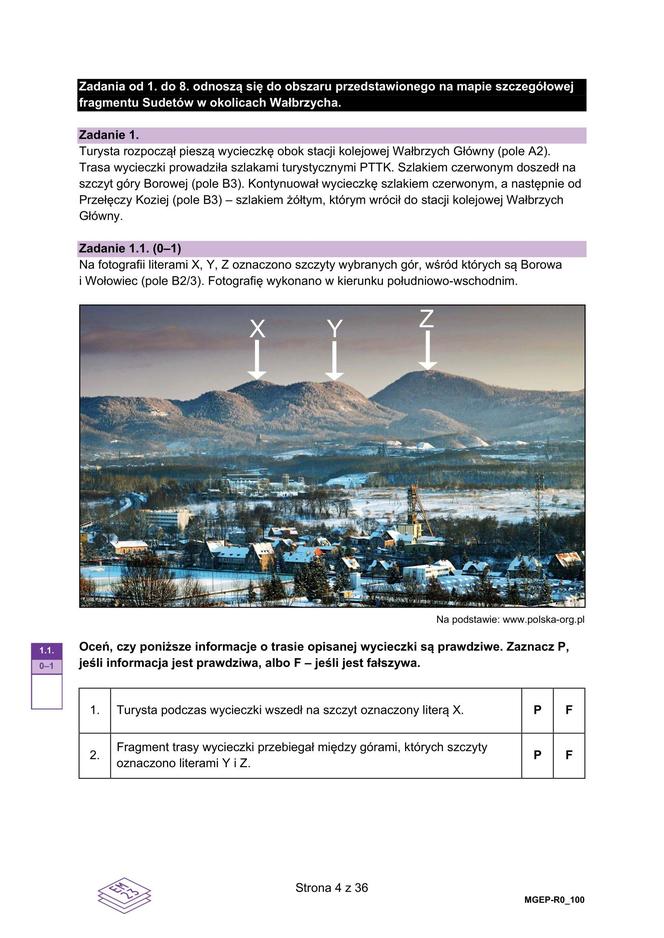 Matura rozszerzona geografia 2024 - ARKUSZE CKE