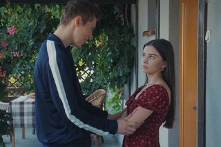 M jak miłość, odcinek 1834: Basia (Karina Woźniak), Michał (Igor Pawłowski) 