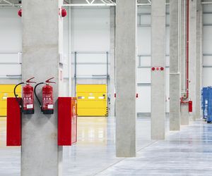 Stałe urządzenia gaśnicze w halach