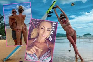 Joanna Narożna pręży zgrabne ciało w kusym bikini. Mąż nie może oderwać od niej rąk!